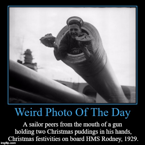 Oh Bring Us A Figgy Pudding | image tagged in funny,demotivationals,weird,photo of the day,sailor,christmas pudding | made w/ Imgflip demotivational maker
