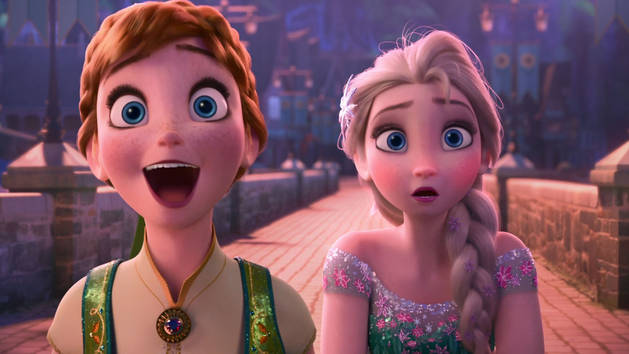 High Quality Elsa and Anna Shocked Blank Meme Template