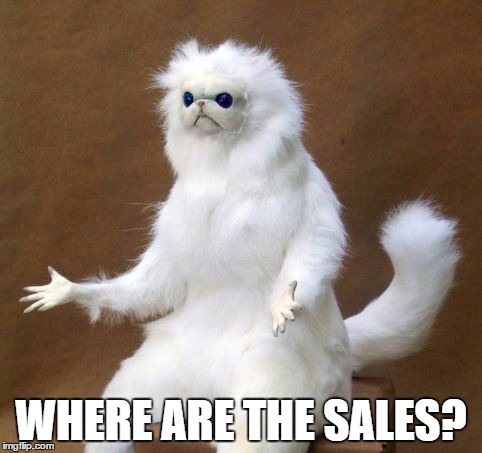CartoonMonkey | WHERE ARE THE SALES? | image tagged in cartoonmonkey | made w/ Imgflip meme maker