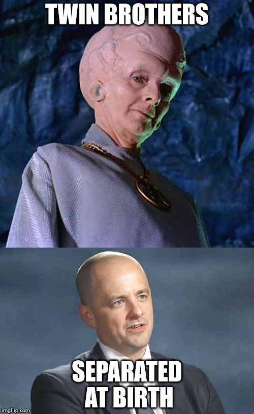 talos IV | TWIN BROTHERS; SEPARATED AT BIRTH | image tagged in evan mcmullin | made w/ Imgflip meme maker