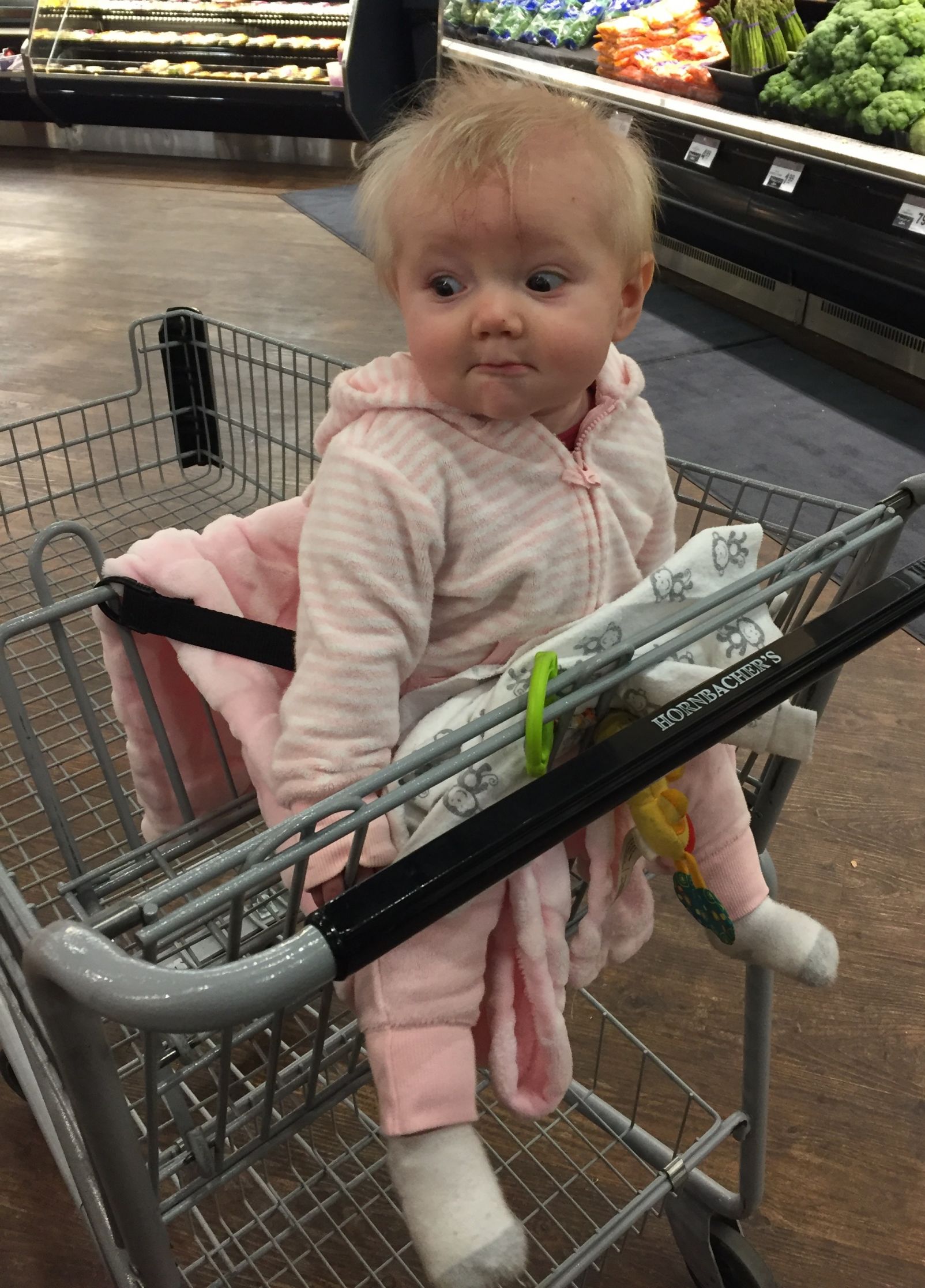 Grocery store baby Blank Meme Template