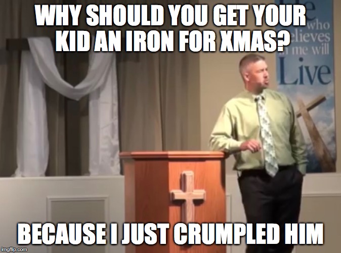kid crumplier  | WHY SHOULD YOU GET YOUR KID AN IRON FOR XMAS? BECAUSE I JUST CRUMPLED HIM | image tagged in crumple | made w/ Imgflip meme maker