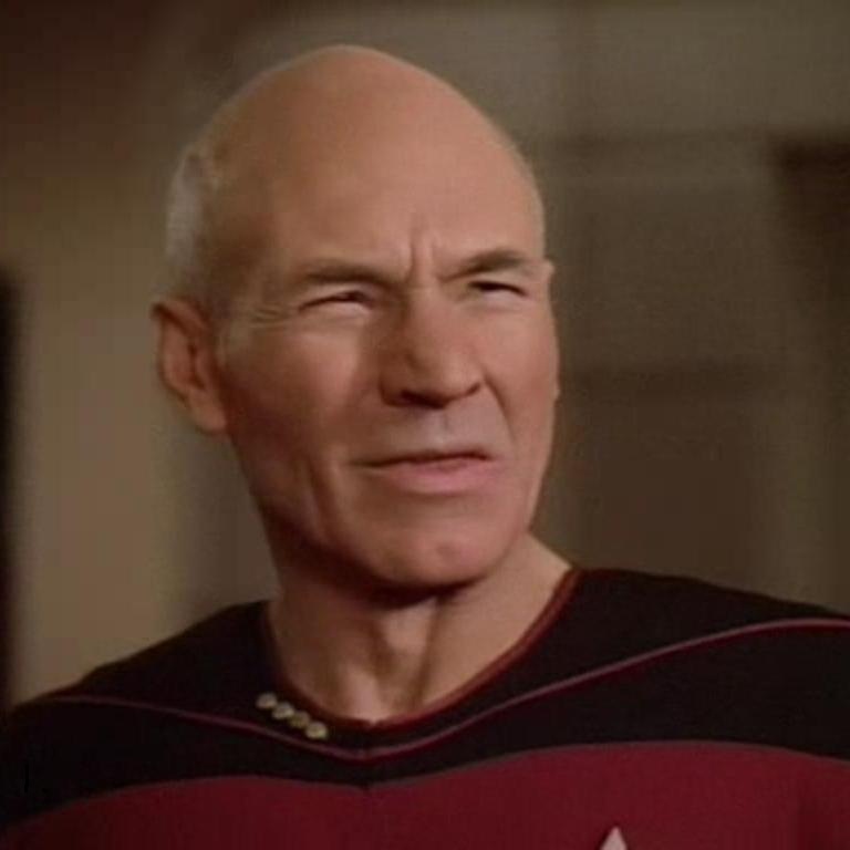 High Quality Confused Picard Blank Meme Template