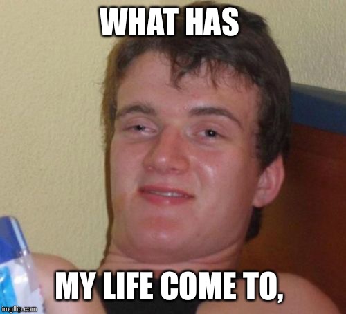 10 Guy Meme | WHAT HAS; MY LIFE COME TO, | image tagged in memes,10 guy | made w/ Imgflip meme maker