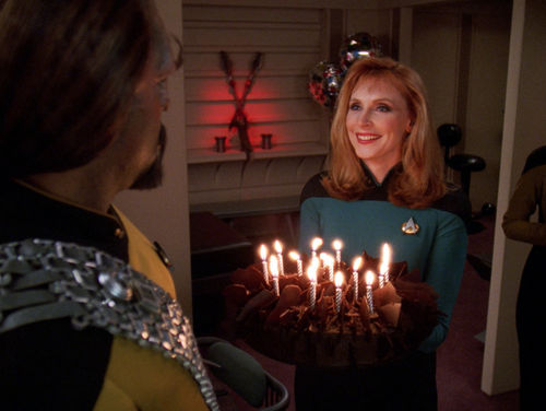 Worf birthday cake Blank Meme Template