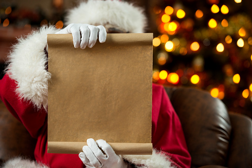 High Quality Santa's List Blank Meme Template