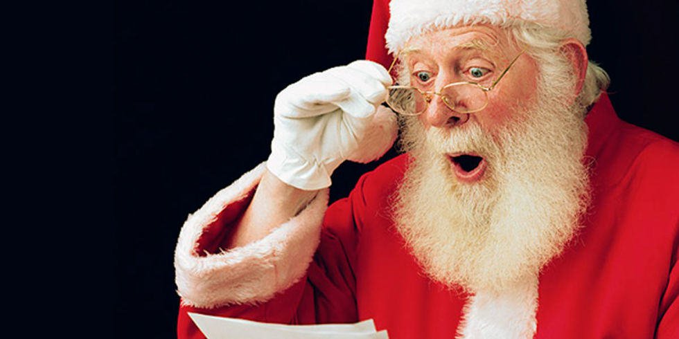 High Quality surprised santa Blank Meme Template