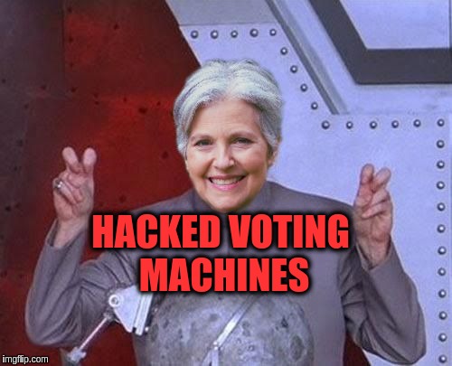 Dr. Evil Stein | HACKED VOTING MACHINES | image tagged in dr evil stein | made w/ Imgflip meme maker