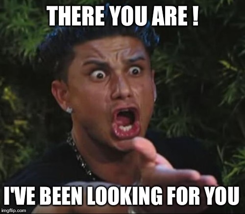 THERE YOU ARE ! I'VE BEEN LOOKING FOR YOU | made w/ Imgflip meme maker