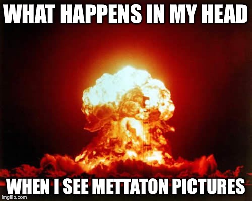 And you?What happens in your head when you see Mettaton pictures? | WHAT HAPPENS IN MY HEAD; WHEN I SEE METTATON PICTURES | image tagged in memes,nuclear explosion | made w/ Imgflip meme maker