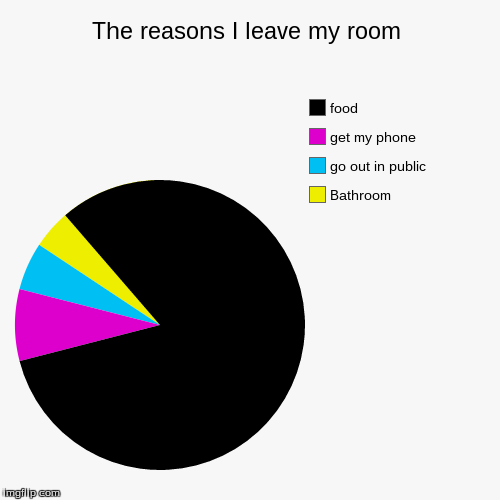 The reasons I leave my room - Imgflip
