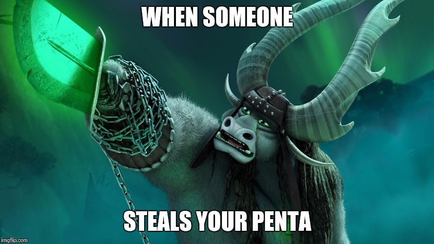 WHEN SOMEONE; STEALS YOUR PENTA | image tagged in wtf kai | made w/ Imgflip meme maker