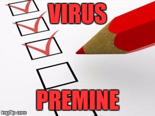 Checklist | VIRUS; PREMINE | image tagged in checklist | made w/ Imgflip meme maker