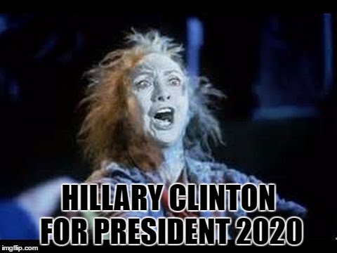 she just wont go away | HILLARY CLINTON FOR PRESIDENT 2020 | image tagged in hillary clinton | made w/ Imgflip meme maker