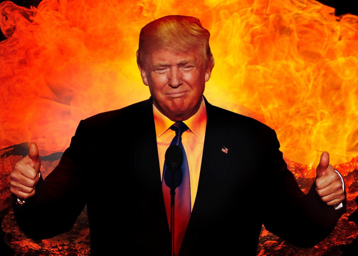 Trump Hell Satan AntiChrist 666 Beast Blank Meme Template