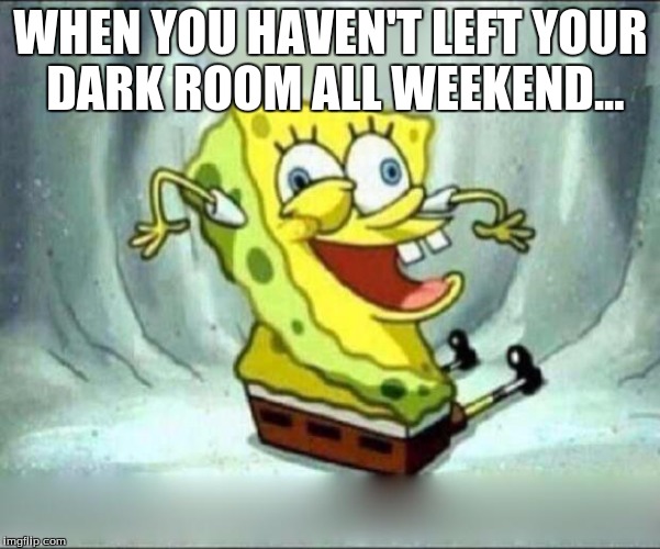 spongebob dark living room