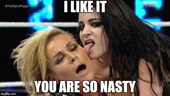 WWE 9.99 | I LIKE IT; YOU ARE SO NASTY | image tagged in wwe 999 | made w/ Imgflip meme maker