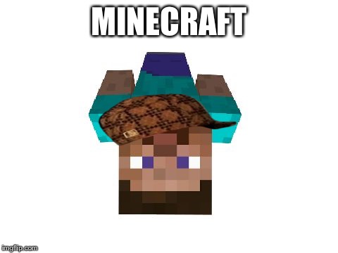 MINECRAFT | image tagged in minecraft steve,scumbag | made w/ Imgflip meme maker