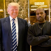 High Quality Kanye and Trump Blank Meme Template