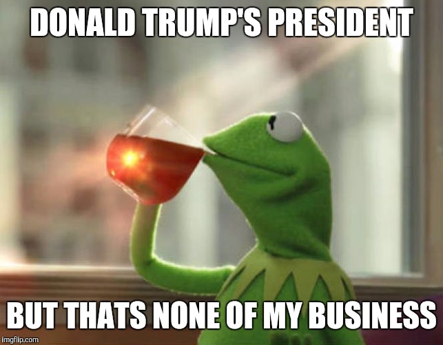 But That's None Of My Business (Neutral) Meme | DONALD TRUMP'S PRESIDENT; BUT THATS NONE OF MY BUSINESS | image tagged in memes,but thats none of my business neutral | made w/ Imgflip meme maker