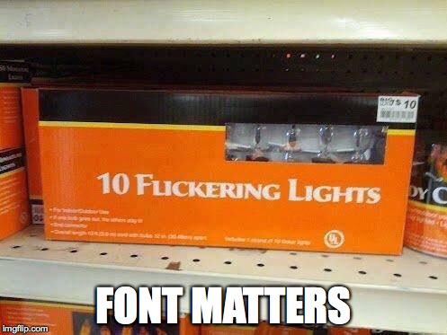 What kind of lights? | FONT MATTERS | image tagged in font matters,lights,christmas | made w/ Imgflip meme maker