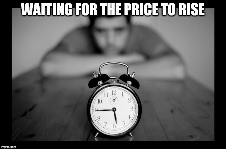 WAITING FOR THE PRICE TO RISE | made w/ Imgflip meme maker