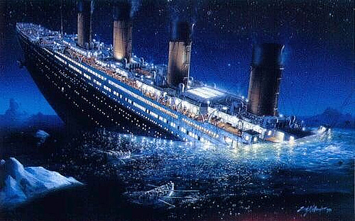 titanic sinking Blank Meme Template