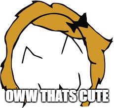 Derpina |  OWW THATS CUTE | image tagged in memes,derpina | made w/ Imgflip meme maker
