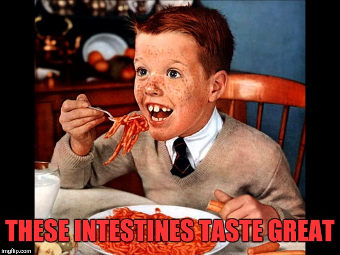 THESE INTESTINES TASTE GREAT | made w/ Imgflip meme maker