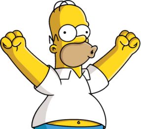 Homer Excited Blank Meme Template