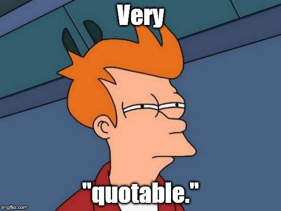 Futurama Fry Meme | Very "quotable." | image tagged in memes,futurama fry | made w/ Imgflip meme maker