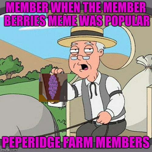 Pepperidge Farm Members | MEMBER WHEN THE MEMBER BERRIES MEME WAS POPULAR; PEPERIDGE FARM MEMBERS | image tagged in memes,pepperidge farm remembers,member berries | made w/ Imgflip meme maker
