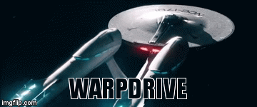 real warp drive ship gif