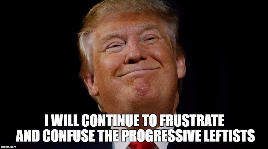 I WILL CONTINUE TO FRUSTRATE AND CONFUSE THE PROGRESSIVE LEFTISTS | made w/ Imgflip meme maker