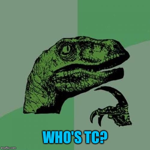 Philosoraptor Meme | WHO'S TC? | image tagged in memes,philosoraptor | made w/ Imgflip meme maker
