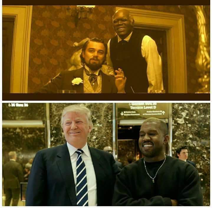 Trump Kanye Blank Meme Template. 