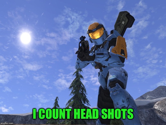 Demonic Penguin Halo 3 | I COUNT HEAD SHOTS | image tagged in demonic penguin halo 3 | made w/ Imgflip meme maker