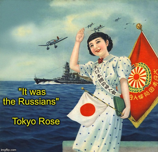 SQUIRREL!!! | "It was the Russians"

    Tokyo Rose | image tagged in russian hackers | made w/ Imgflip meme maker