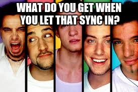 WHAT DO YOU GET WHEN YOU LET THAT SYNC IN? | image tagged in insync | made w/ Imgflip meme maker