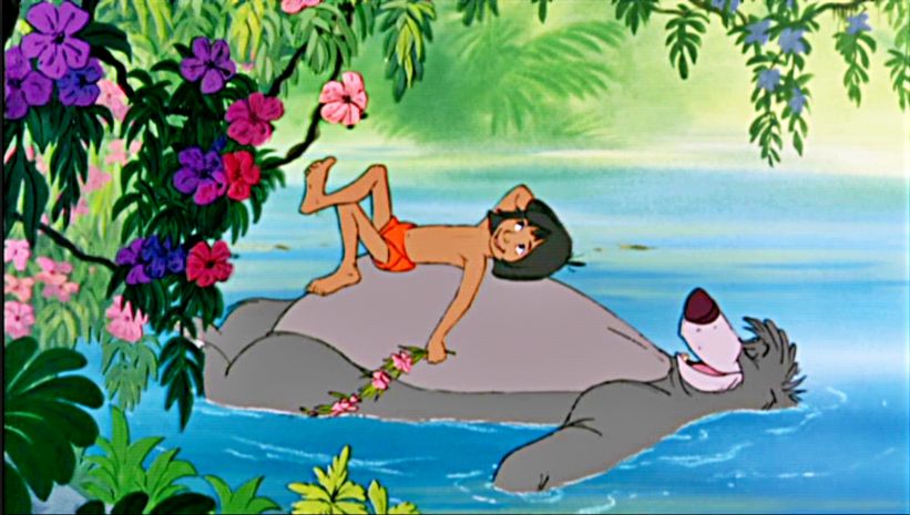 High Quality Baloo and Mowgli Blank Meme Template
