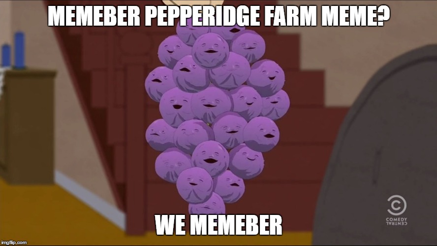 Member Berries Meme | MEMEBER PEPPERIDGE FARM MEME? WE MEMEBER | image tagged in memes,member berries | made w/ Imgflip meme maker