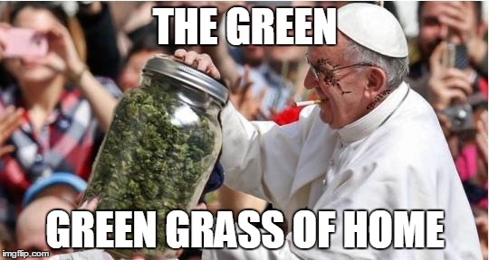THE GREEN; GREEN GRASS OF HOME | image tagged in greengreengrass | made w/ Imgflip meme maker