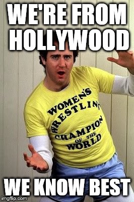 WE'RE FROM HOLLYWOOD WE KNOW BEST | made w/ Imgflip meme maker