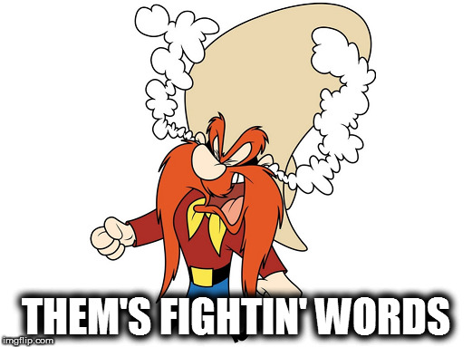 THEM'S FIGHTIN' WORDS | made w/ Imgflip meme maker