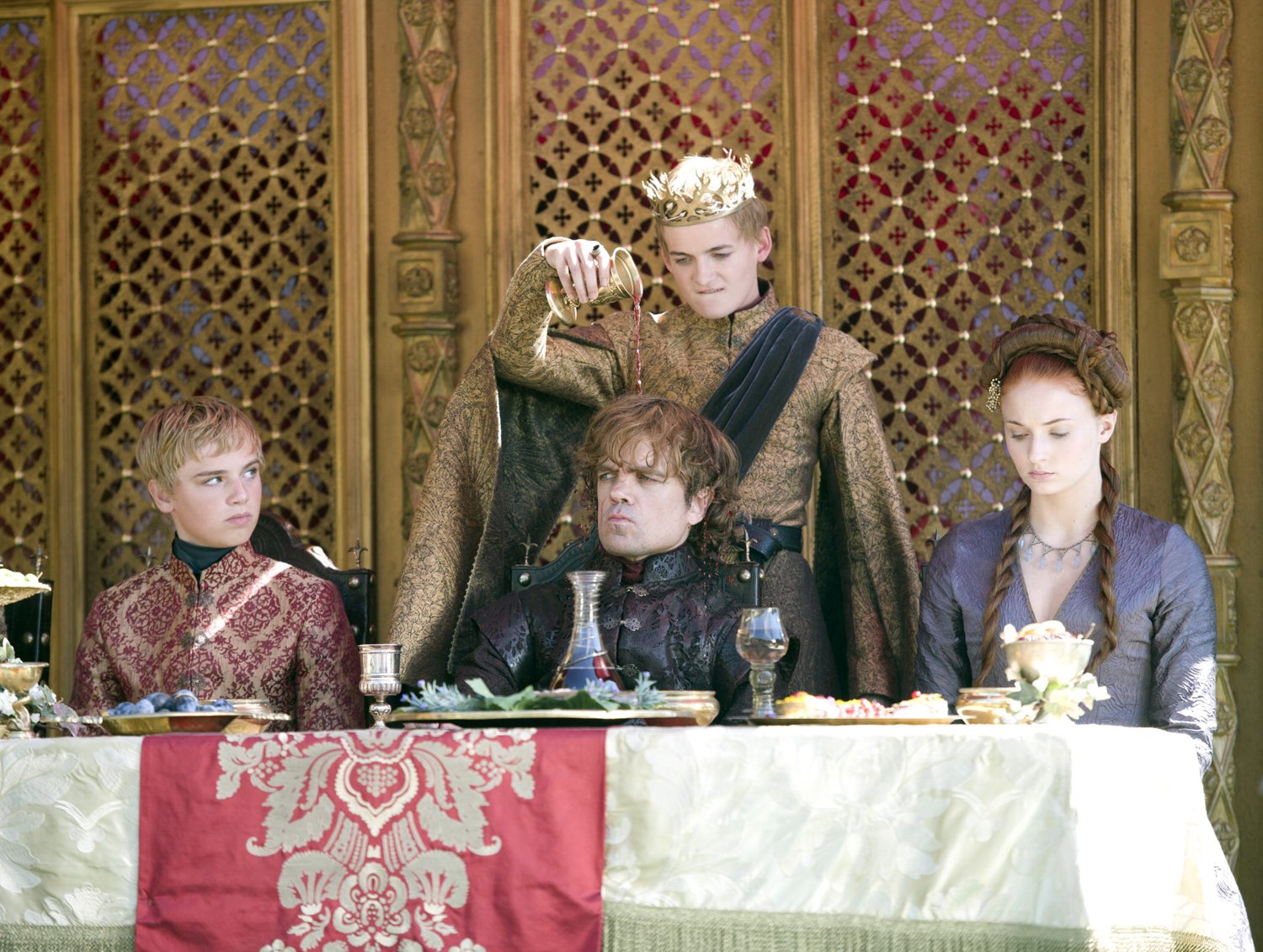 Joffrey pouring wine Blank Meme Template
