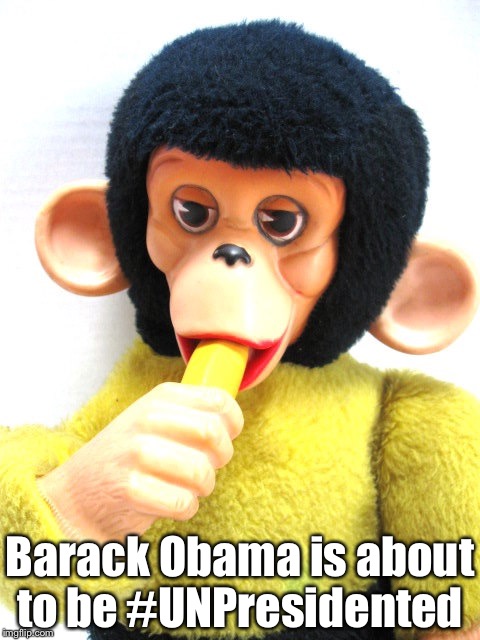 Barack Bananas  | Barack Obama is about to be #UNPresidented | image tagged in barack bananas | made w/ Imgflip meme maker