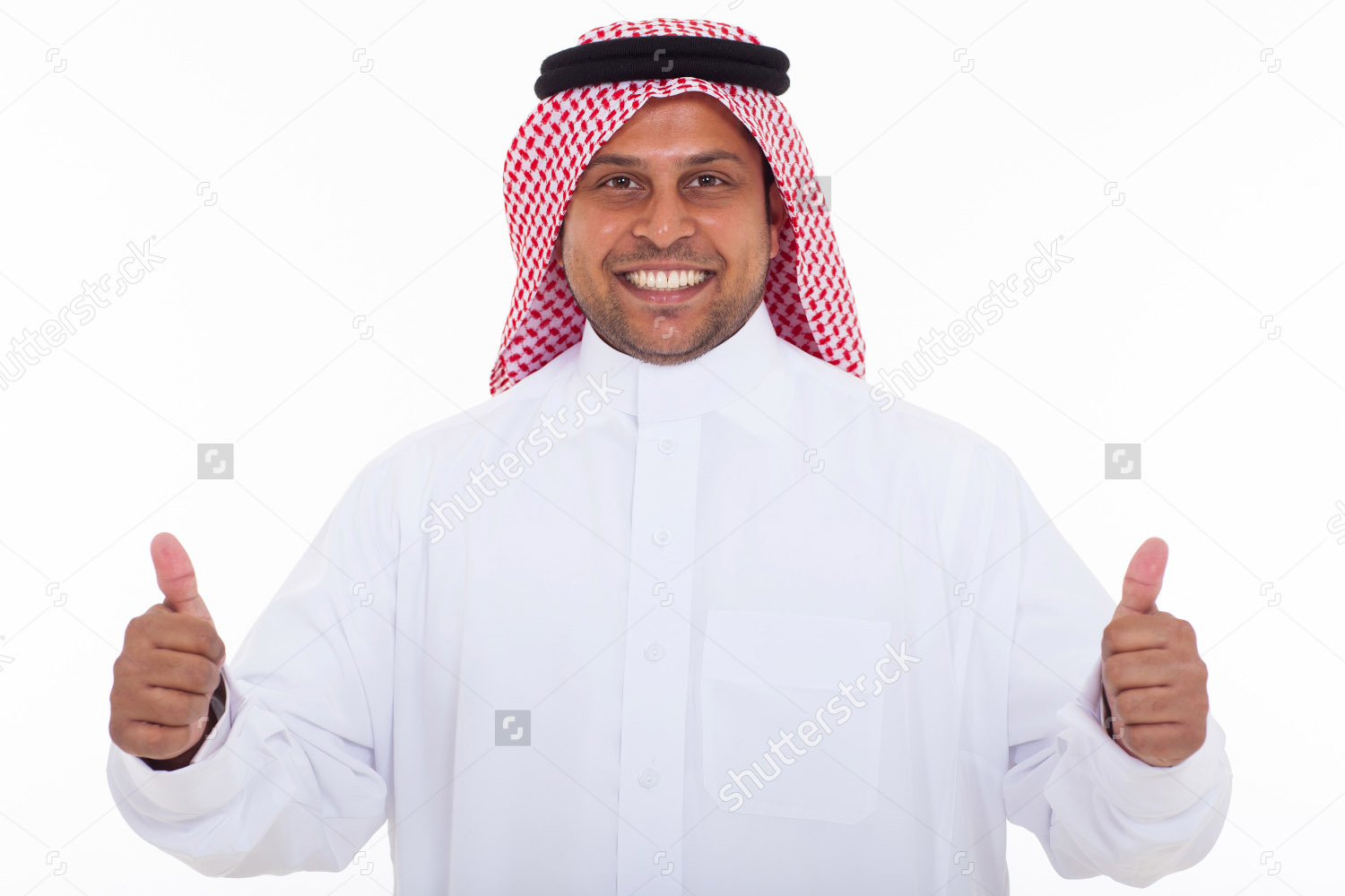 High Quality Arabic Thumbs Up Blank Meme Template