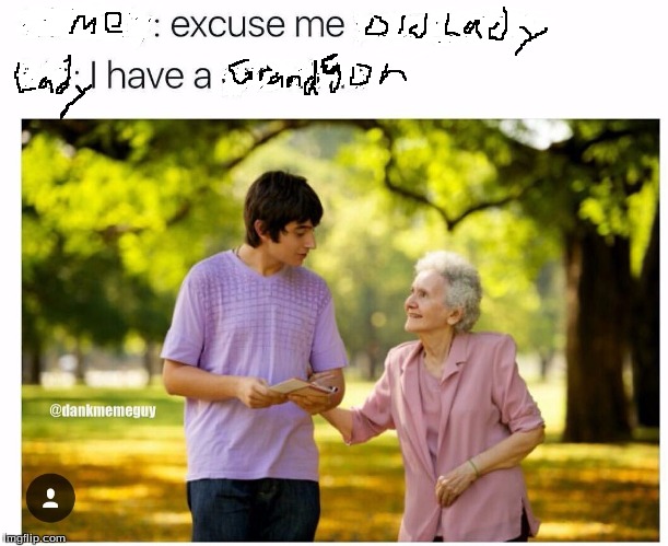 image tagged in old lady | made w/ Imgflip meme maker
