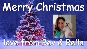 christmas | Merry Christmas; love from Bev & Bella | image tagged in christmas | made w/ Imgflip meme maker