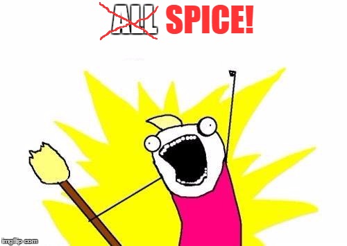 X All The Y Meme | ALL SPICE! | image tagged in memes,x all the y | made w/ Imgflip meme maker